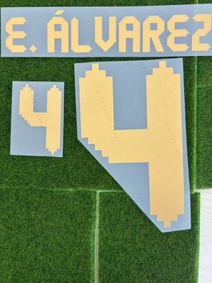 Efraín Álvarez 2024 Mexico Player Size Nameset Name Number ID Print