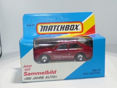 Matchbox MB25 Audi Quattro  100 Jahre Auto OVP