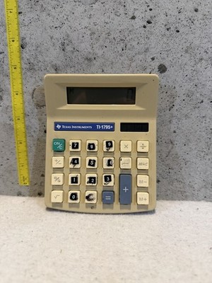 Vintage Texas Instruments TI-1795+ Desktop Solar Calculator  Retro Works VTG