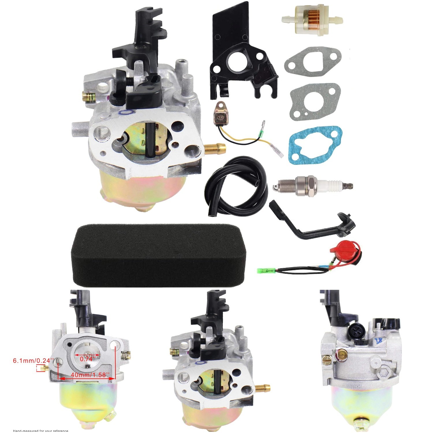 Generac GP3250 GP3300 Carburetor 6.5hp 196cc Replacement Parts
