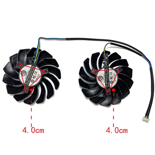 Cooling Fan PLD09210S12HH Spare Parts for MSI RX6600 8GB ARMOR V1 Graphics Card - Afbeelding 8 van 9