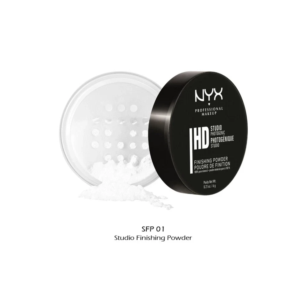Polvo de acabado fotogénico suelto translúcido NYX HD Studio 0,21 oz SFP01 Foto 4 de 4