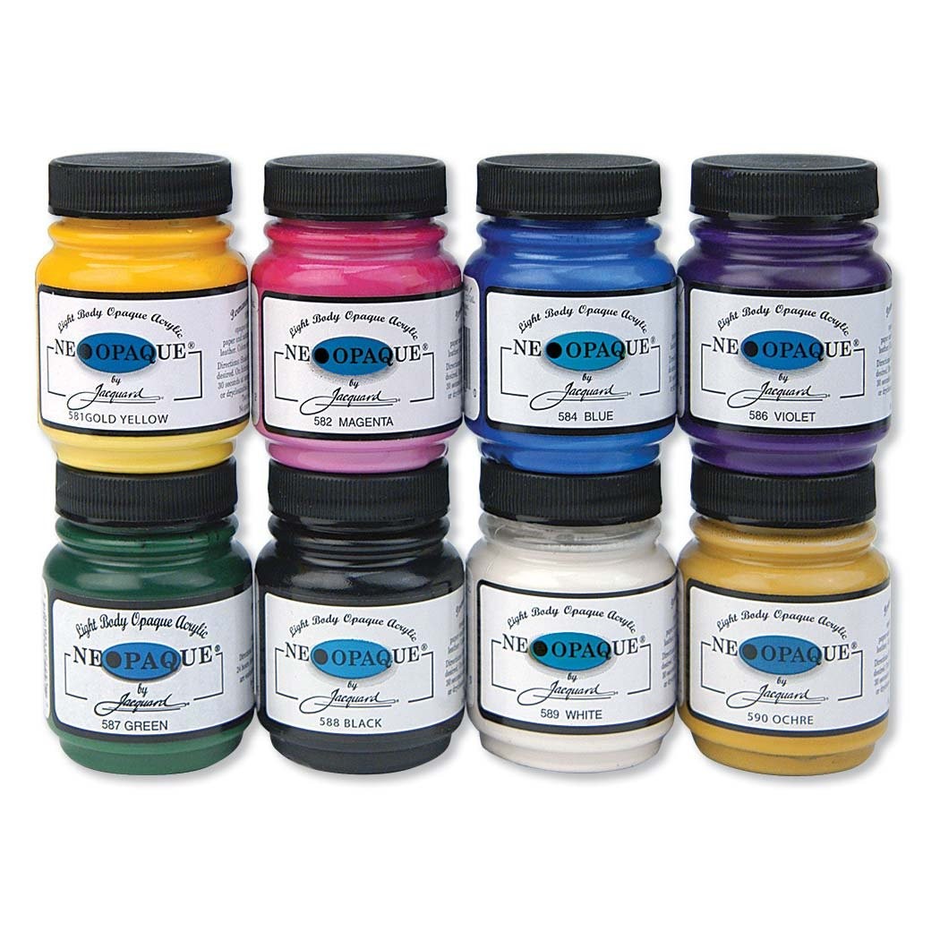Jacquard Neopaque 8 Color Set,Fabric Paints & Markers