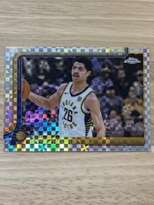 2025-26 Topps Chrome Basketball #94 Ben Sheppard X-Fractor - INDIANA PACERS