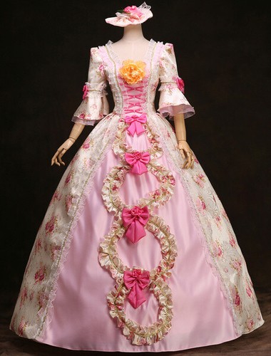 rococo style ball gown
