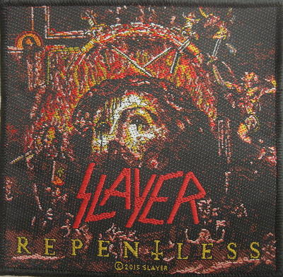 SLAYER PATCH AUFNÄHER # 39 REPENTLESS 10x10cm FLICKEN ABZEICHEN