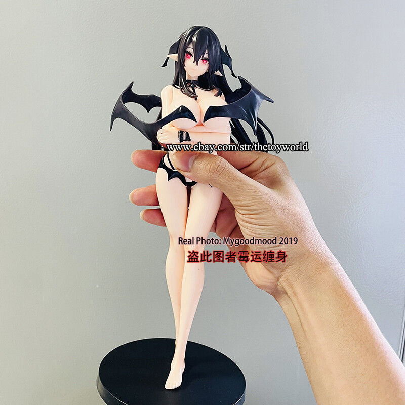 Figurine SuccubusTiti – Anime Girl 14 Cm – PVC Peint Main – Détails Et Accessoires – Décoration Bureau – Collection