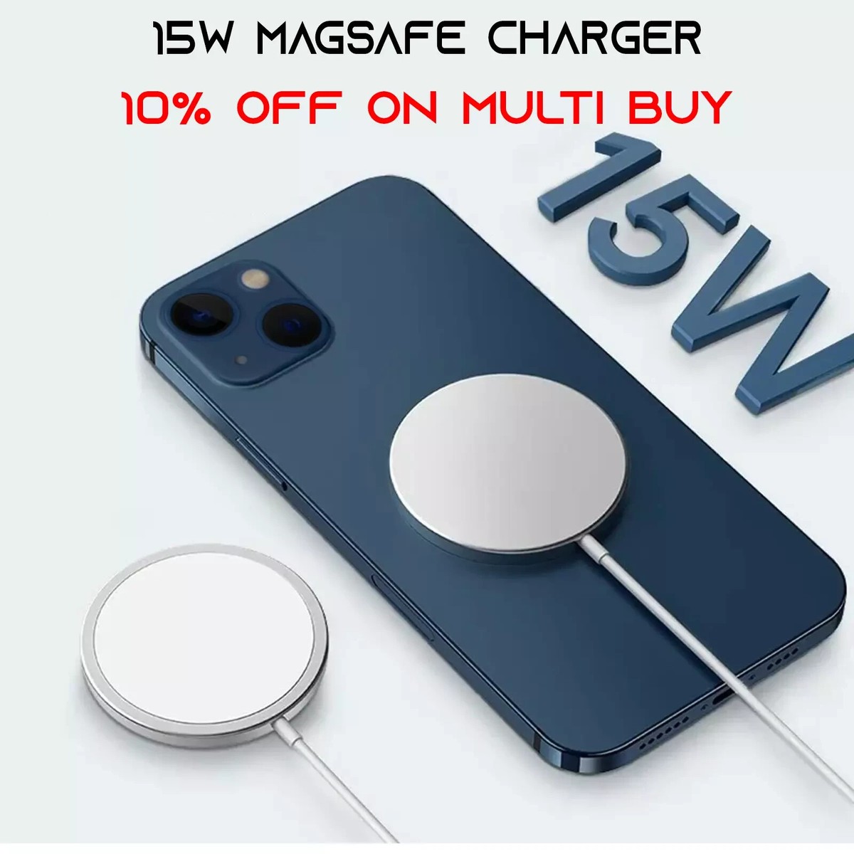 Original MagSafe Charger – Magnetic Wireless Charger For IPhone 16, 15, 14, 13, 12, 11 & AirPods – Fast & Secure 9 thumbnail image