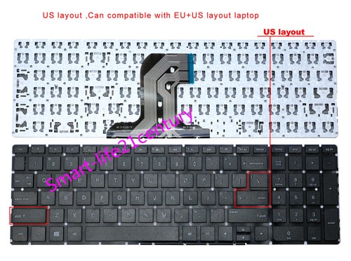 New for HP 17-AC,17-ACxx,17-AY,17-AYxx,17-BA,17-X,17-Y,270 G5 series US Keyboard - Picture 2 of 5