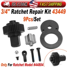 For Craftsman 3/4" Drive Ratchet Repair Kit - 43449 , For Ratchet 44804 9PCS/SET