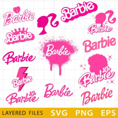 Barbie Logo SVG, Barbie Logo Vector, Barbie Birthday Cut Files, SVG for Cricut