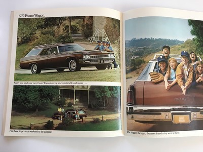 1972 Buick 50-page Sales Brochure Catalog Riviera Skylark