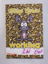 SATIN MILEY CYRUS WORKING PASS BACKSTAGE PASS APRIL 03, 2014