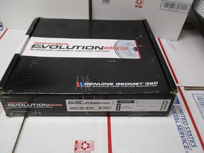 (1) NEW POWERSTOP EVOLUTION GEOMET COATED REAR BRAKE ROTOR JBR1363EVC