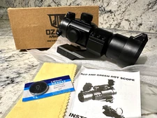 OZARK ARMAMENT Rhino Red Dot Sight for Rifle Shotgun Scope Black IOB w/Manual