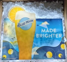 New Blue Moon Beer LED Bar Sign Light