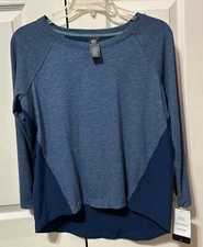 Champion Womens Teal Blue Duo Dry Active Pullover Top NWT XS 