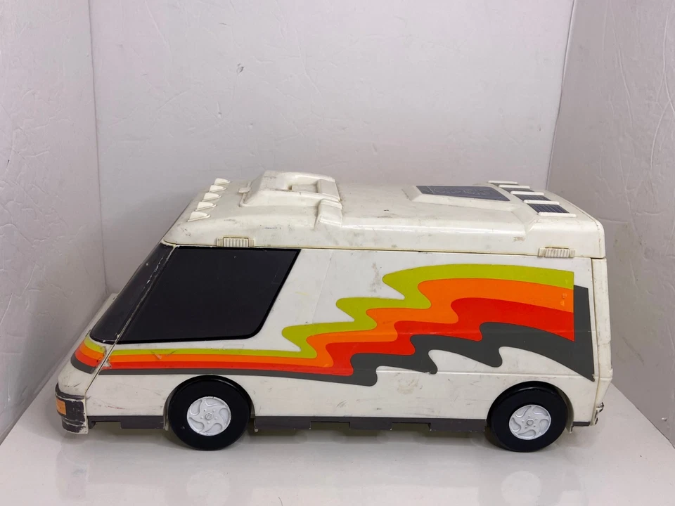 🍌 Autocaravana Micro Machines Galoob Super City Van Camper 1991 de colección juego desplegable Foto 3 de 4