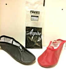 New Freed RAD & ISTD approved Unisex children Red & Black Full Sole Ballet Shoes