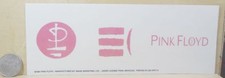PINK FLOYD SYMBOLS - CLEAR BACKING PEEL STICK STICKER 8 " X 3 "
