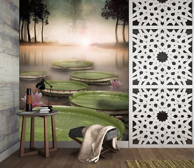 3D Lila Lupine H5882 Tapete Wandbild Selbstklebend Abnehmbare Aufkleber Erin