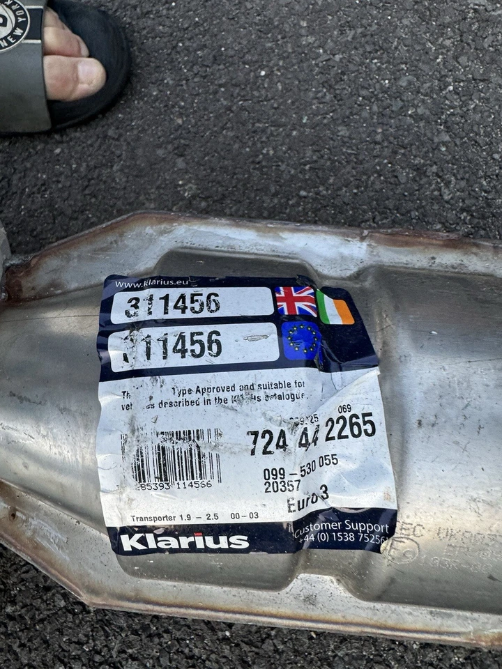 vw transporter catalytic converter 00-03 1.9,2.5 - Image 4 of 4