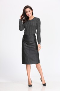 leather skirt office wear
