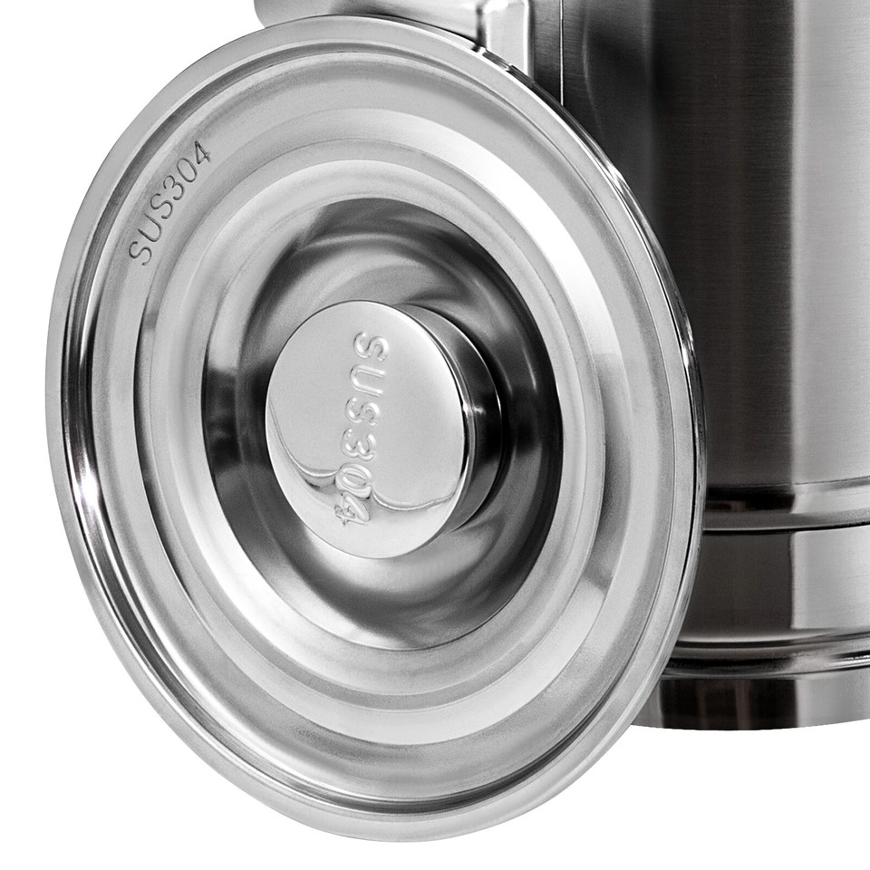 20L 304 Stainless Steel Milk Can Oil Pail Storage Bucket Wine Barrel