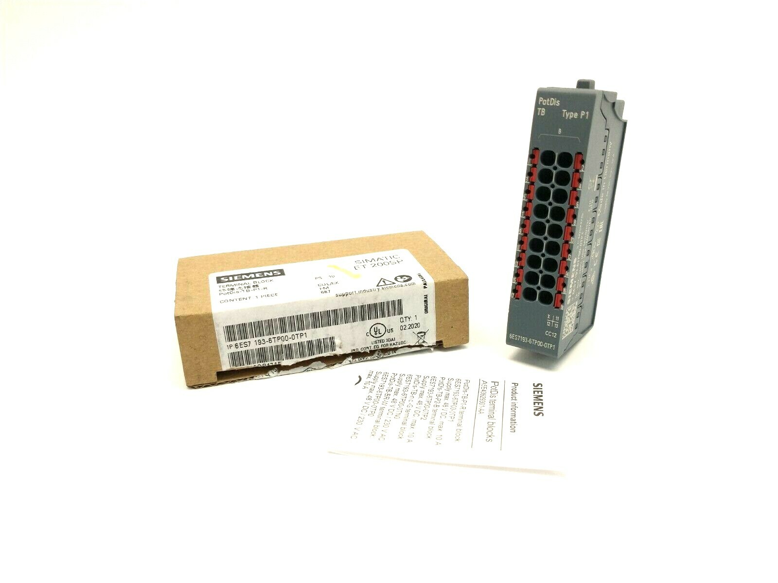 Siemens 6ES7 193-6TP00-0TP1 SIMATIC ET 200SP Potential Distributor Module