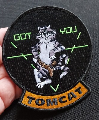PATCH Tomcat F-14 Fighter Jet Grumman Navy embroidered
