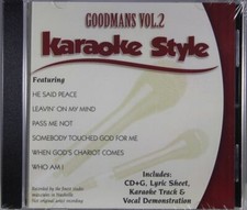 Goodmans Volume 2 Christian Karaoke Style NEW CD G Daywind 6 Songs