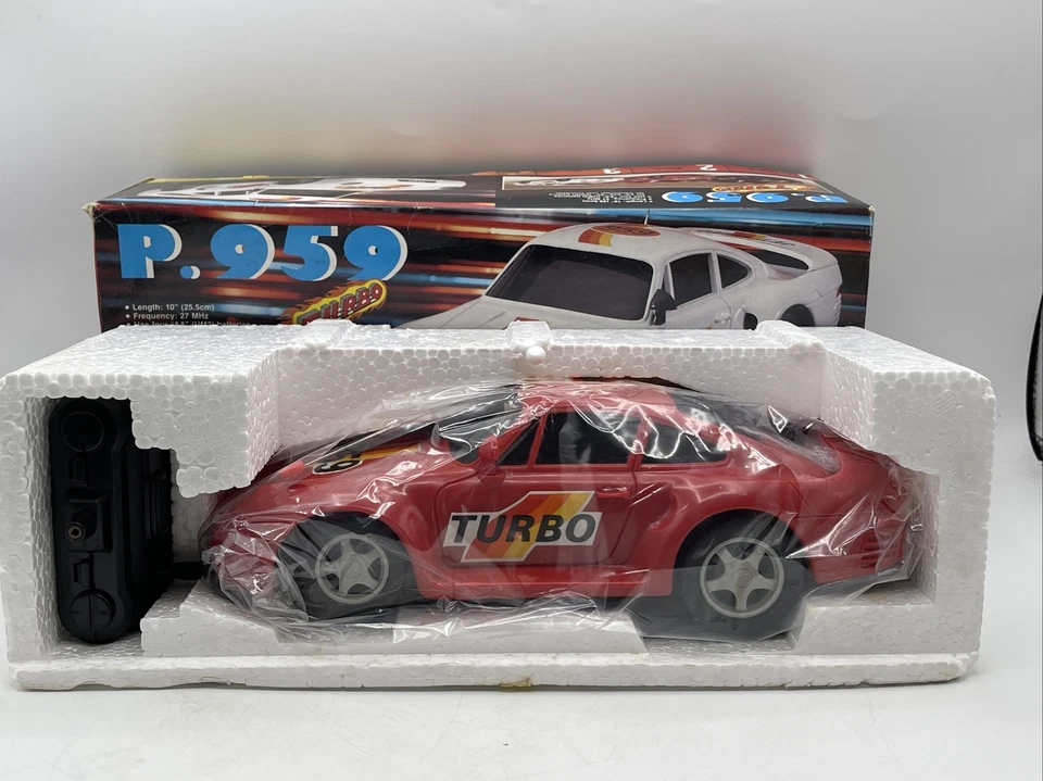 Rare Kidsmate Porsche 959 Super Turbo Model 959F Remote Control 1:18 Works - Image 3 of 4