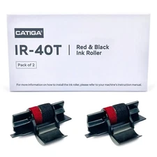 IR-40T Ink Roller Cartridge for Printing Calculators and Adding Machines, PK2
