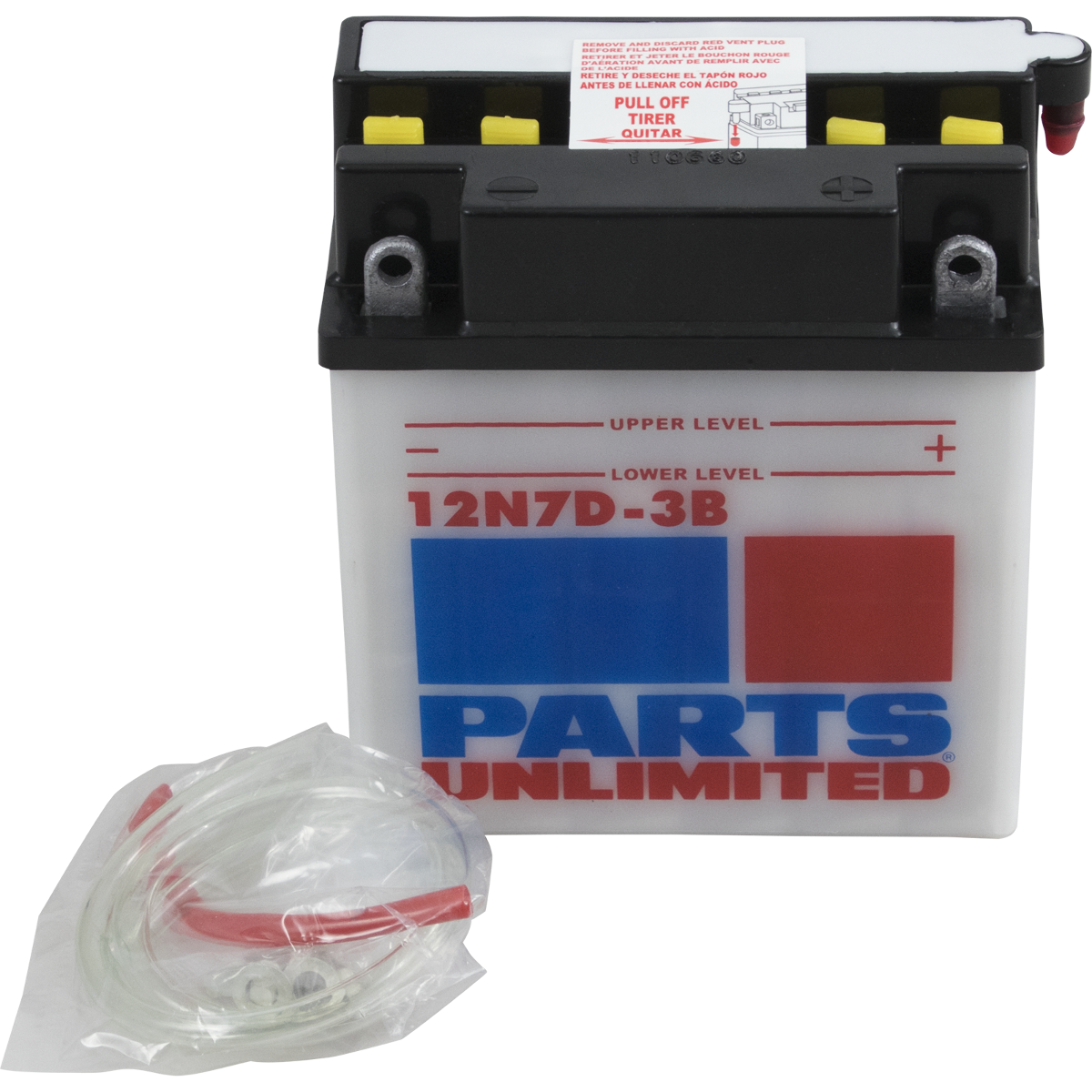 Parts Unlimited - 12N7D-3B - 12V Conventional Battery Yamaha YFM