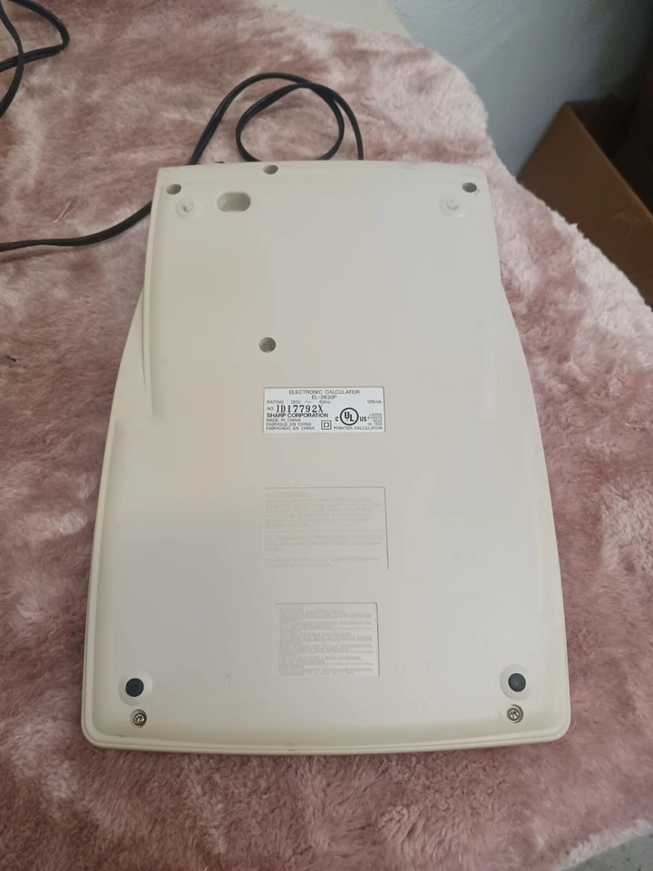 Sharp ribbon printer el-2630P - Printer untested! Powers ON! - Image 3 of 4