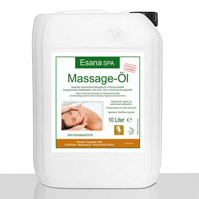 Massageöl, 10 L neutral Esana SPA für Wellness & Therapie in med. Qualität