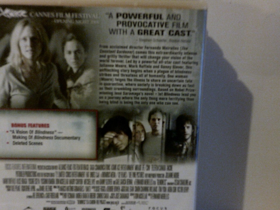 BLINDNESS USED REGION 4 EX RENTAL DVD eBay