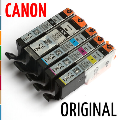 5 Original Canon Patronen Pixma TS6150 TS6250 TS8150 TS8250 TR7550 TR8550 TS705