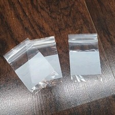 100 2"x3" Reclosable 2MIL White Block Zip Writable Zipper Baggies Seal Bags