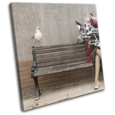 Graffiti Pop Seagulls Banksy Street SINGLE CANVAS WALL ART Picture Print