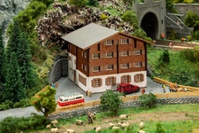 Faller 232183 N scale 1:160 Kit of Swiss Langwies Alpine lodge - NEW 2024
