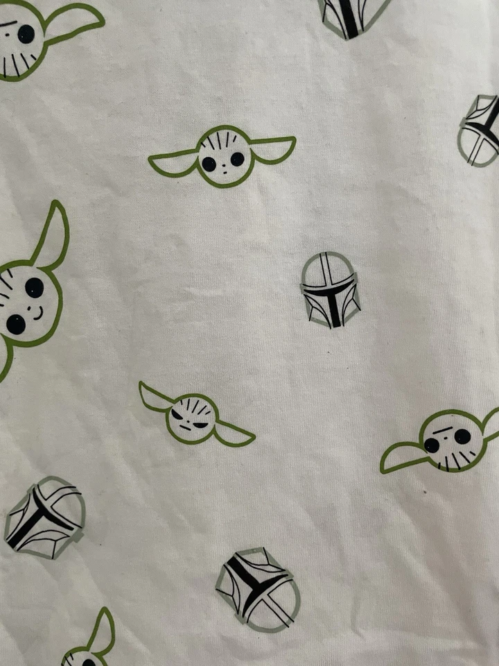 Disney Star Wars Niños Niños Grogu 100% Algodón Cuello Redondo Manga Corta Camisa Blanca 4 Foto 3 de 3