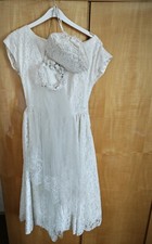 Original 1950s Wedding Dress Complete With All Accessories