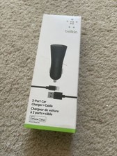 Belkin USB-A Car Charger 24W + Lightning to U...