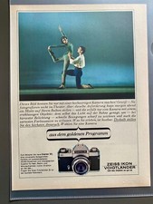 1967 Zeiss Ikon Icarex Kamera Original Vintage Advert Werbung Reklame #2