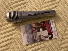 Marty Brennaman Signed Mic Microphone JSA Authentication COA Cincinnati Reds