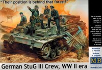 Master Box 35208 German Stug Iii Crew Ww Ii Era - Their Position Is Behind 1:35