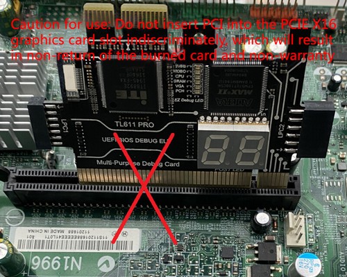 TL631 Pro Universal Laptop PC PCI PCI-E Mini LPC Diagnostic Analyzer Tester Card - Picture 10 of 13