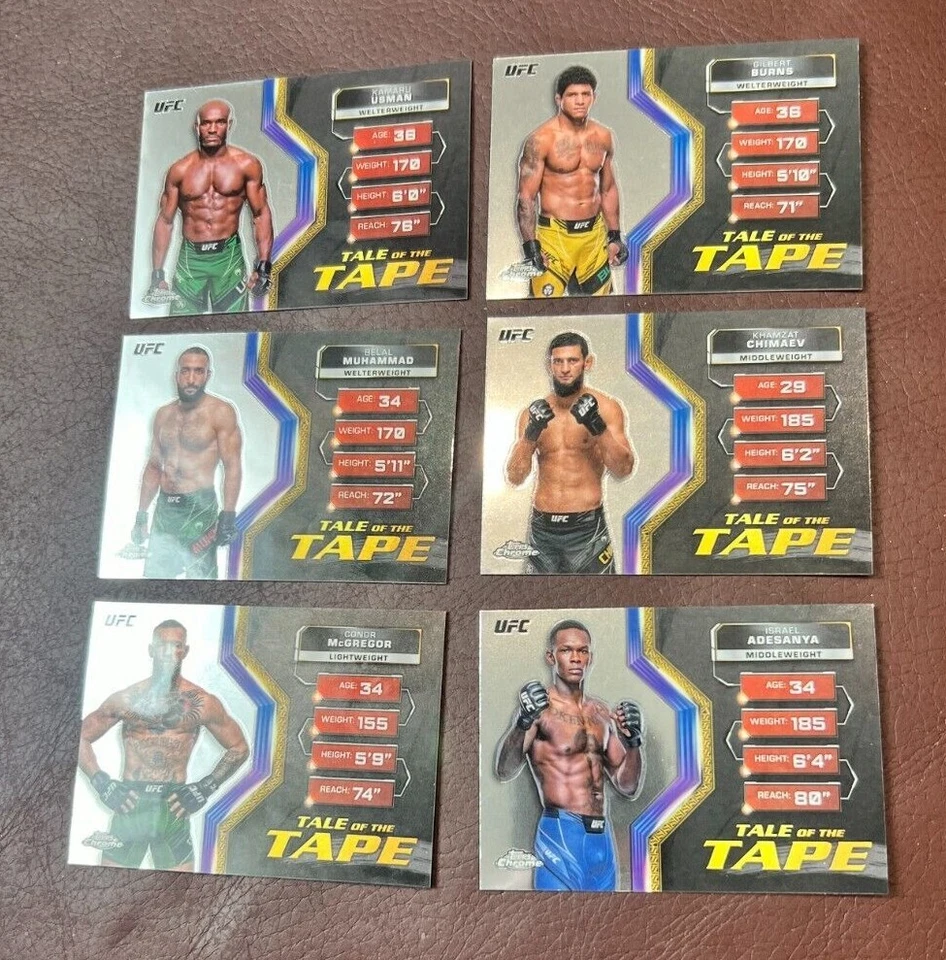 2024 Topps Chrome UFC - "TALE OF THE TAPE" Insert Set Builder! HOBBY ONLY 🔥 - Image 3 of 4