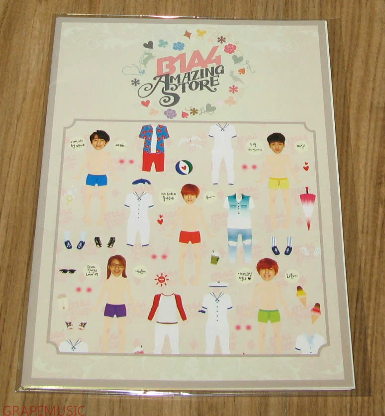 B1A4 2013 LIMITED SHOW AMAZING STORE OFFICIAL GOODS 3 PCS STICKER